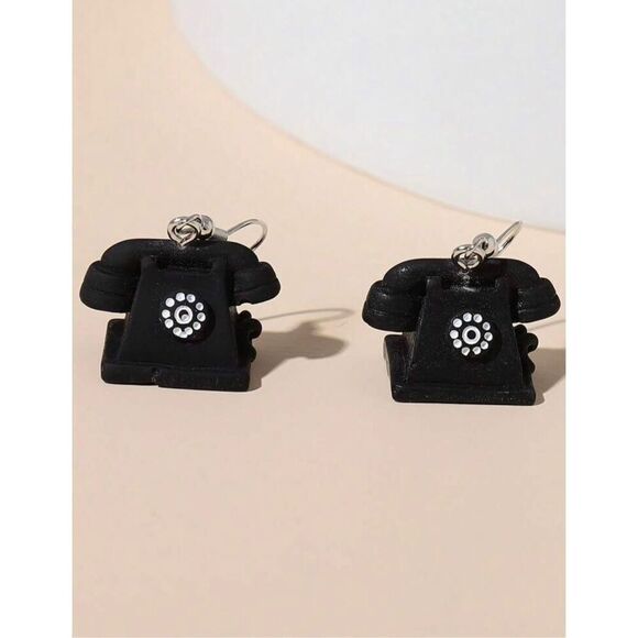 Telephone Statement Earrings - Picture 2 of 4